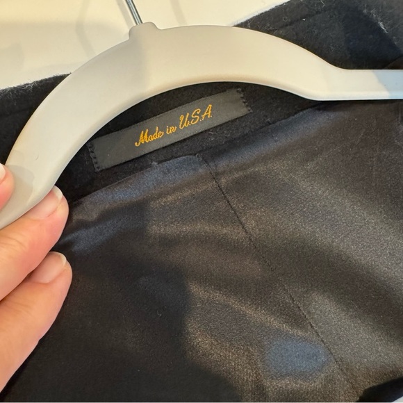 London Fog Men’s Long Wool Coat Black Double Breasted - Picture 17 of 17